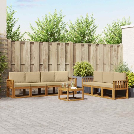 Ensemble de canapé de jardin 6 pcs Marron Poly rotin 496232496232