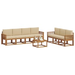 Ensemble de canapé de jardin 6 pcs Marron Poly rotin 496232496232