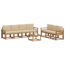 Ensemble de canapé de jardin 6 pcs Marron Poly rotin 496234496234