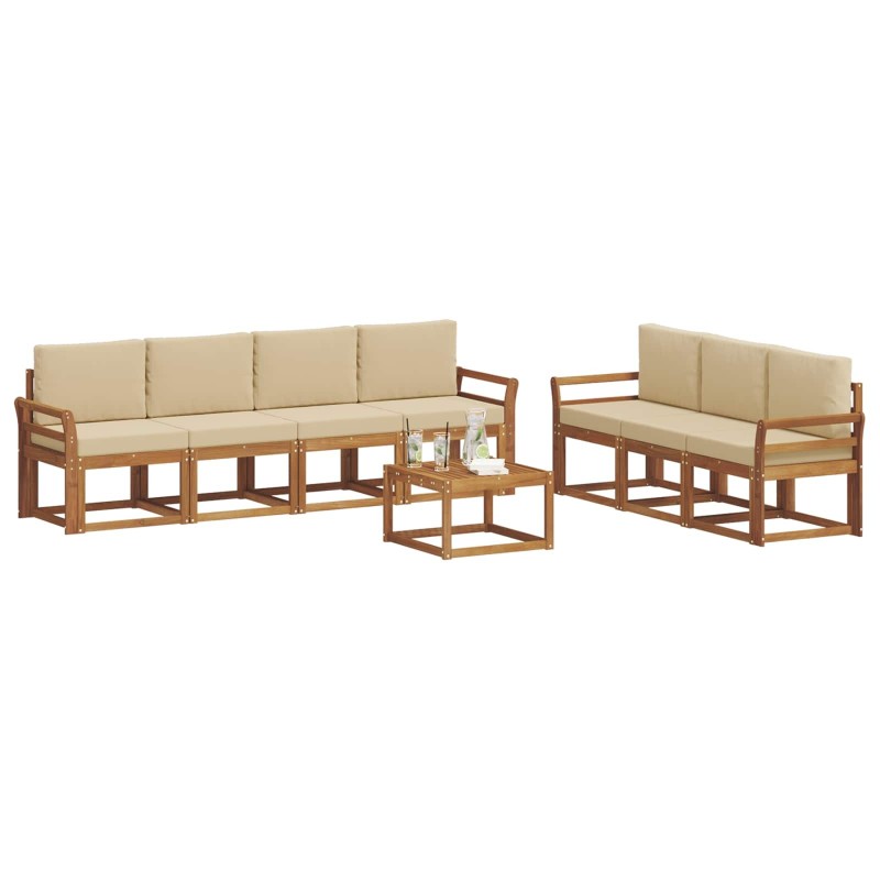 Ensemble de canapé de jardin 6 pcs Marron Poly rotin 496234496234