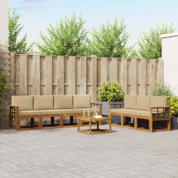 Ensemble de canapé de jardin 6 pcs Marron Poly rotin 496238496238