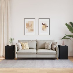 Ensemble de canapé de jardin avec coussin 9 pcs Noir polyrotin 496379496379