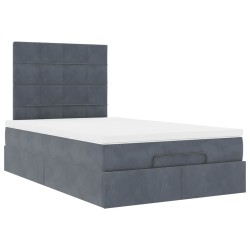 Ensemble de bar de jardin 9 pcs et coussins Résine tressée Gris 496446496446