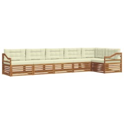 Ensemble de canapé de jardin 7 pcs Marron Poly rotin 496487496487