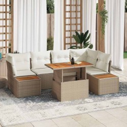 Salon de jardin 12 pcs avec coussins gris clair bambou 496599496599