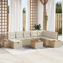Salon de jardin 6 pcs et coussins bois massif sapin de douglas 496608496608