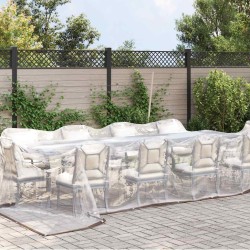 Ensemble de canapé de jardin 8 pcs Beige Poly rotin 496697496697