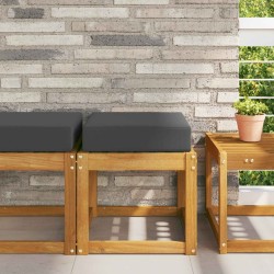 Salon de jardin 11 pcs avec coussins blanc bois de pin solide 496895496895