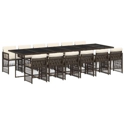 Ensemble à manger de jardin 5 pcs Marron 496901496901