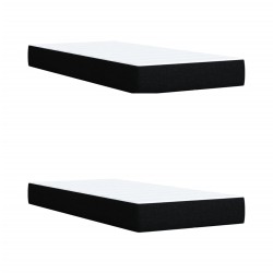 Lit avec des lumières à LED Gris foncé 180 x 200 cm tissu 497042497042