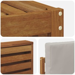 Armoire de bain chêne fumé 30x30x100 cm bois d'ingénierie 497141497141