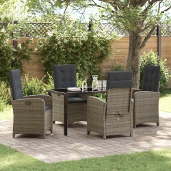 Ensemble de canapé de jardin 6 pcs Beige Poly rotin 497562497562