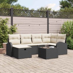 Salon de jardin avec coussins 13 pcs gris résine tressée 497722497722