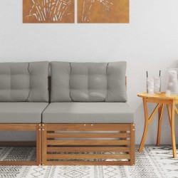 Salon de jardin avec coussins 13 pcs marron résine tressée 499048499048