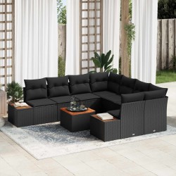 Salon de jardin avec coussins 7 pcs beige résine tressée 499318499318