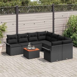 Salon de jardin avec coussins 7 pcs beige résine tressée 499324499324