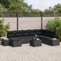 Salon de jardin avec coussins 7 pcs beige résine tressée 499327499327