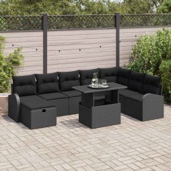 Salon de jardin avec coussins 7 pcs beige résine tressée 499361499361
