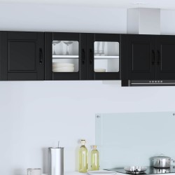 Salon de jardin 11 pcs avec coussins noir résine tressée 499391499391