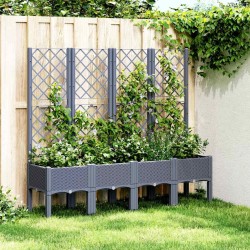 Salon de jardin 9 pcs avec coussins gris clair résine tressée 499494499494