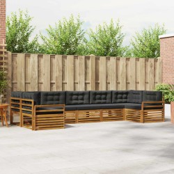 Ensemble de salon de jardin 3 pcs bois massif d'épicéa 499602499602