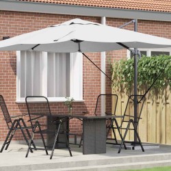 Salon de jardin 8 pcs avec coussins gris clair résine tressée 499611499611