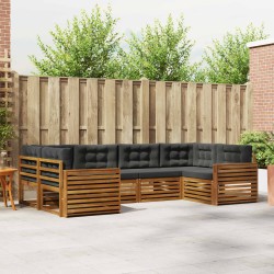 Ensemble de salle à manger pour jardin 9 pcs Blanc 499642499642