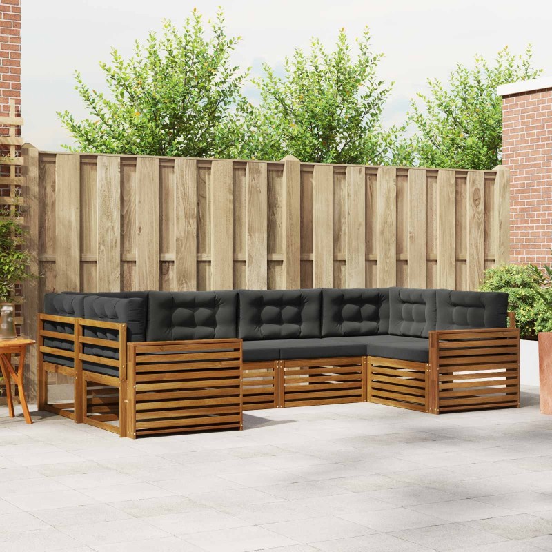 Ensemble de salle à manger pour jardin 9 pcs Blanc 499642499642