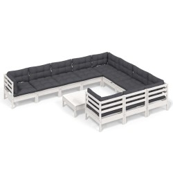 Salon de jardin 6 pcs avec coussins noir résine tressée 499758499758