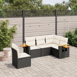 Salon de jardin 7 pcs avec coussins gris bois de pin massif 499861499861