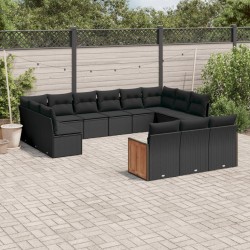 Salon de jardin 8 pcs avec coussins bois de pin imprégné 500782500782