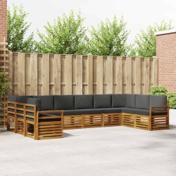 Ensemble à manger de jardin coussins 7pcs Noir Résine tressée 501259501259