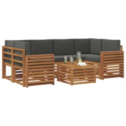 Ensemble de canapé de jardin avec coussin 8 pcs Noir polyrotin 501547501547