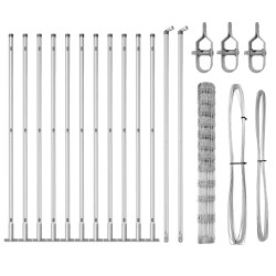 Salon de jardin 8 pcs avec coussins gris résine tressée 501741501741