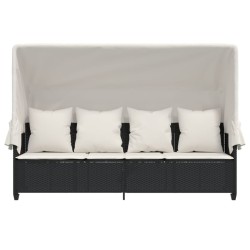 Salon de jardin 8 pcs avec coussins marron résine tressée 501920501920