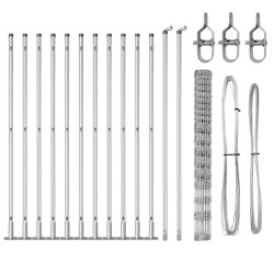 Salon de jardin 9 pcs avec coussins gris résine tressée 502514502514