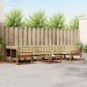Ensemble de canapé de jardin 10 pcs Beige Poly rotin 502587502587