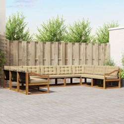 Ensemble de canapé de jardin 6 pcs Marron Poly Rattan 502645502645