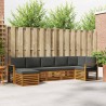 Ensemble de canapé de jardin 9 pcs Marron Poly Rattan 502674502674