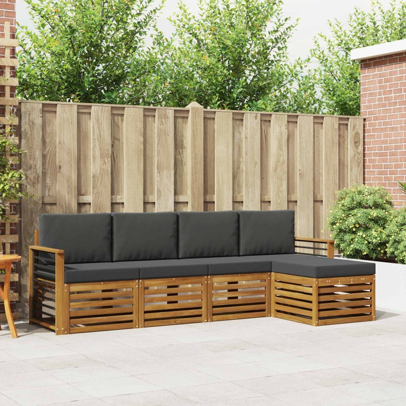Ensemble de canapé de jardin 7 pcs Marron Poly rotin 502682502682