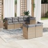 Ensemble de canapé de jardin 11 pcs Beige et Gris clair 502705502705