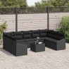 Ensemble de canapé de jardin avec coussin 9 pcs Gris clair 502759502759