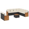 Ensemble de salle à manger pour jardin 6 pcs Beige et gris 502765502765