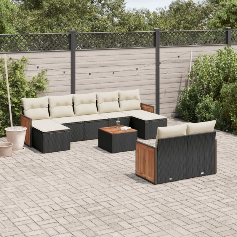 Ensemble de salle à manger pour jardin 6 pcs Beige et gris 502768502768