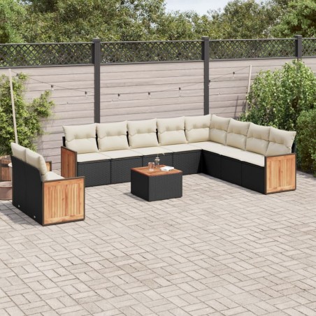 Ensemble de salle à manger pour jardin 9 pcs Beige et gris 502781502781