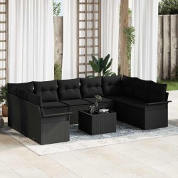 Ensemble de canapé de jardin avec coussin 12 pcs Gris 502845502845