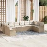 Ensemble de canapé de jardin avec coussin 12 pcs Gris 502861502861