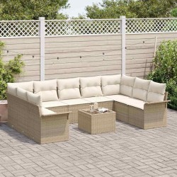 Ensemble de canapé de jardin avec coussin 12 pcs Gris polyrotin 502866502866