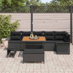 Ensemble de canapé de jardin 8 pcs Gris clair et gris foncé 502886502886