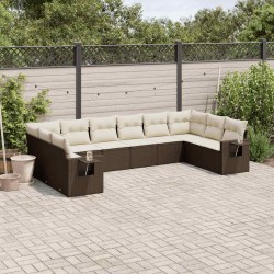Ensemble de canapé de jardin Beige 55 x 55 x 37 cm polyrotin 502924502924